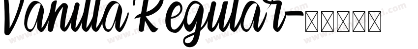 Vanilla Regular字体转换